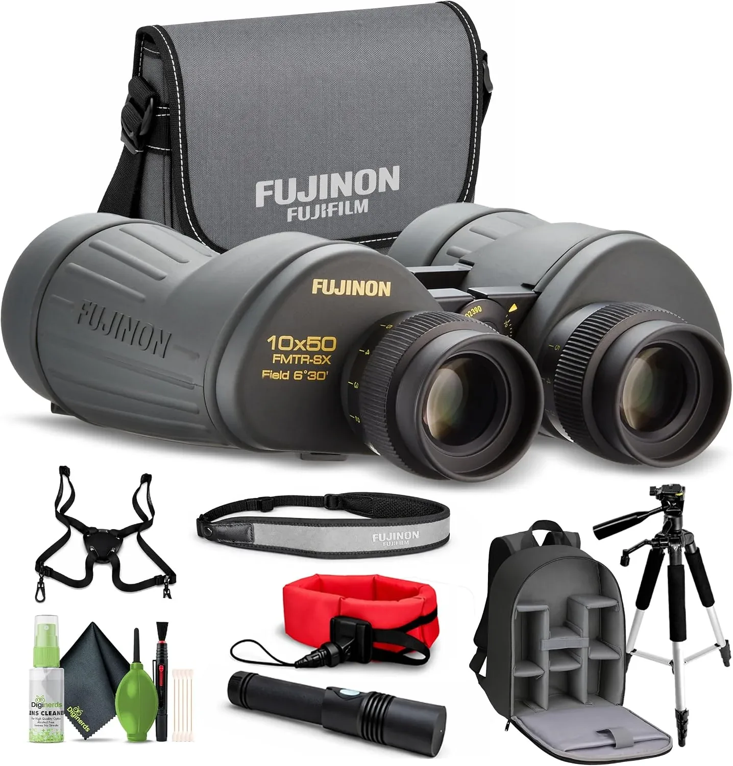 Binoculares Fujinon 10x50 FMTR-SX Polaris Waterproof con accesorios