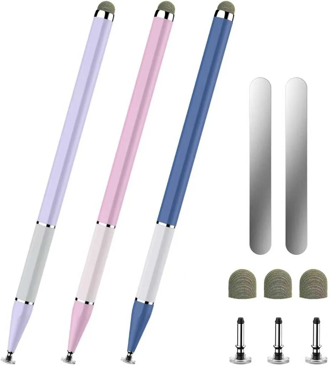 Bopomofo Stylus Pen for Touchscreen,3PCS 2-in-1 Magnetic Stylus Pen