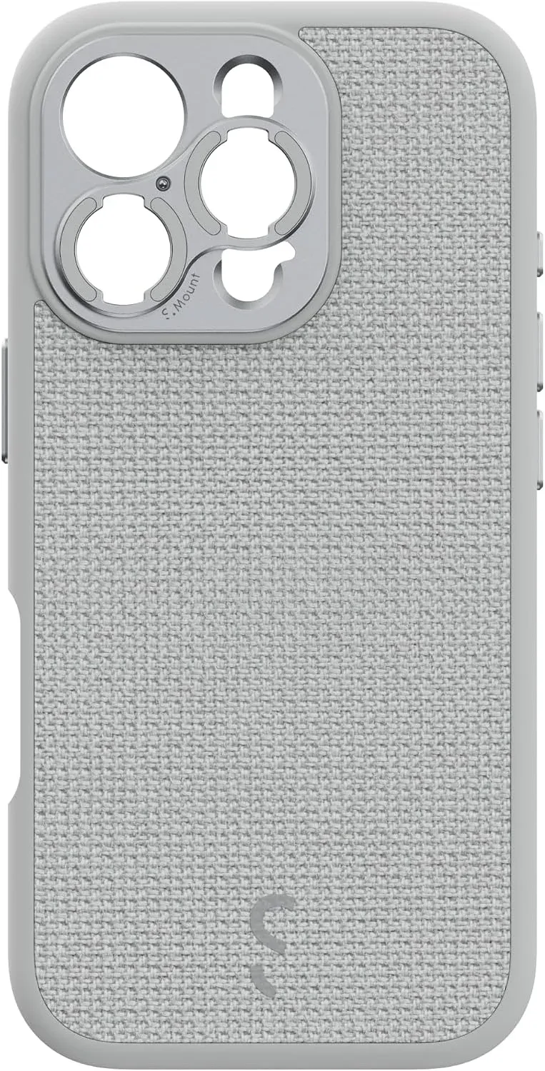 ShiftCam Camera Case Compatible with iPhone 16 | Built-in Lens Mount | Magnetic-Case | Shoot Stunning Photos Instantly (Light Grey, iPhone 16 Pro)