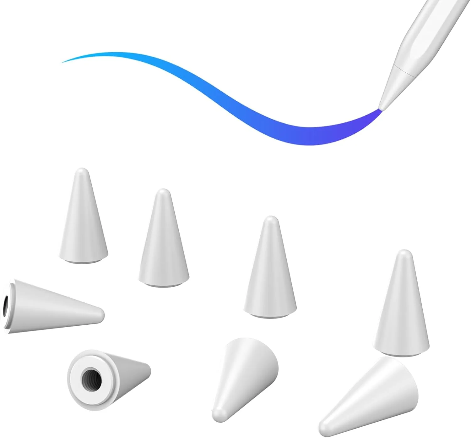 8 Pack Pencil Tips, Replacement Tips Only Compatible with Our KARFUN Pencil