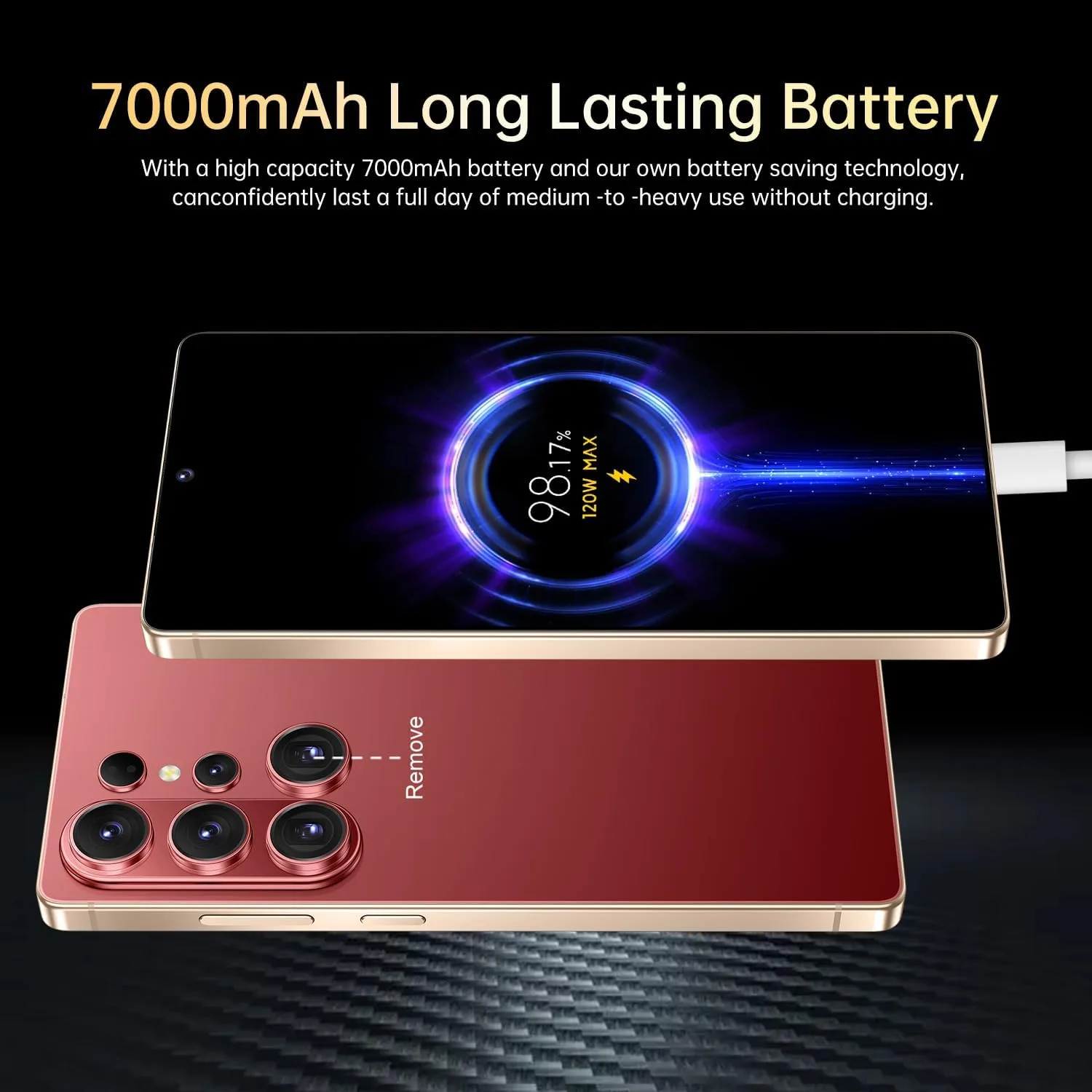Huness 26 Ultra Unlocked Cell Phone,Built in Pen,16+1TB Unlocked Phone, Android 15 Battery 7000mAh 6.99" HD Screen Smartphone, 5G/Face ID/Fingerprint Lock/Dual SIM/GPS (Wine Red, 16+1TB)