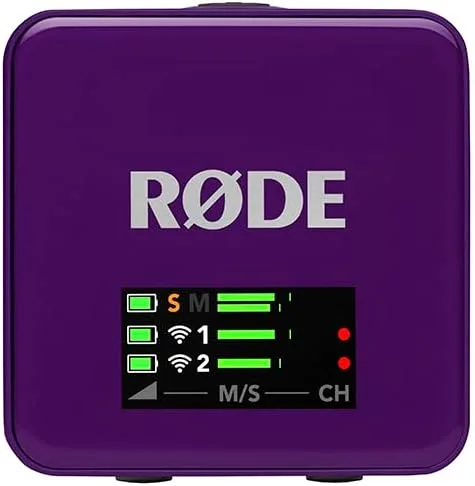 RØDE Wireless GO (Gen 3) Compact Wireless Microphone, 32-Bit Float, Purple