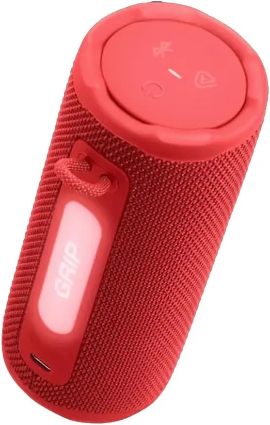 JBL Grip Compact Portable Bluetooth Speaker Bundle with gSport Case (Red)