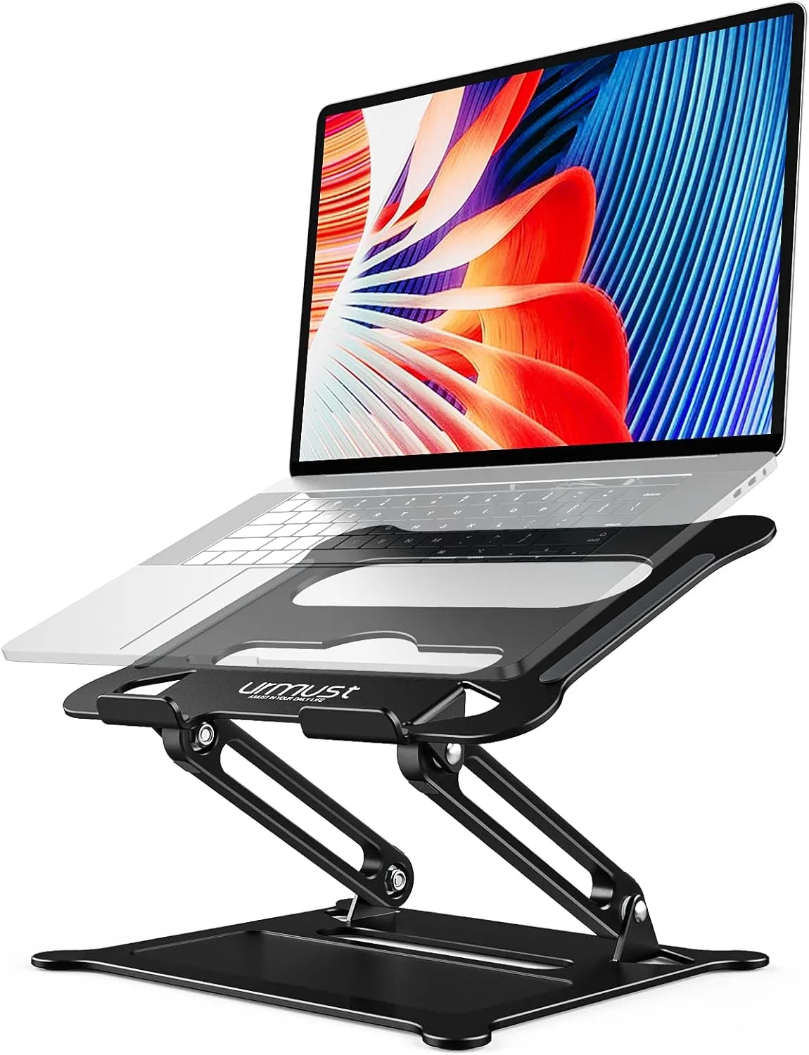 Base para laptop Urmust ajustable para escritorio 10-15.6 pulgadas negra