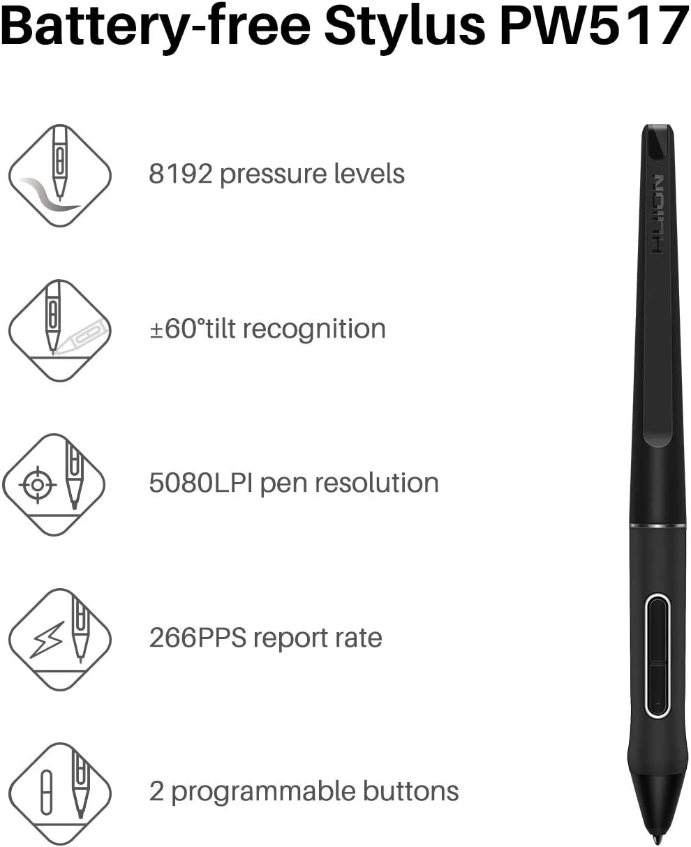 HUION KAMVAS 22 120% sRGB Drawing Tablet with Screen 21.5 inch