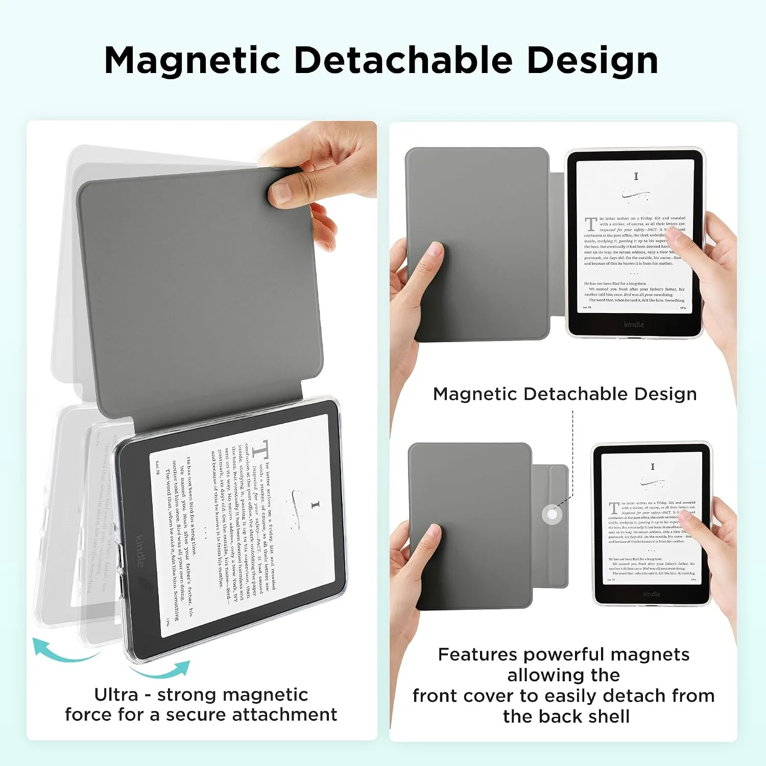 SESENSE Magnetic Case for 7'' Kindle Paperwhite 12th Gen 2024 & Colorsoft