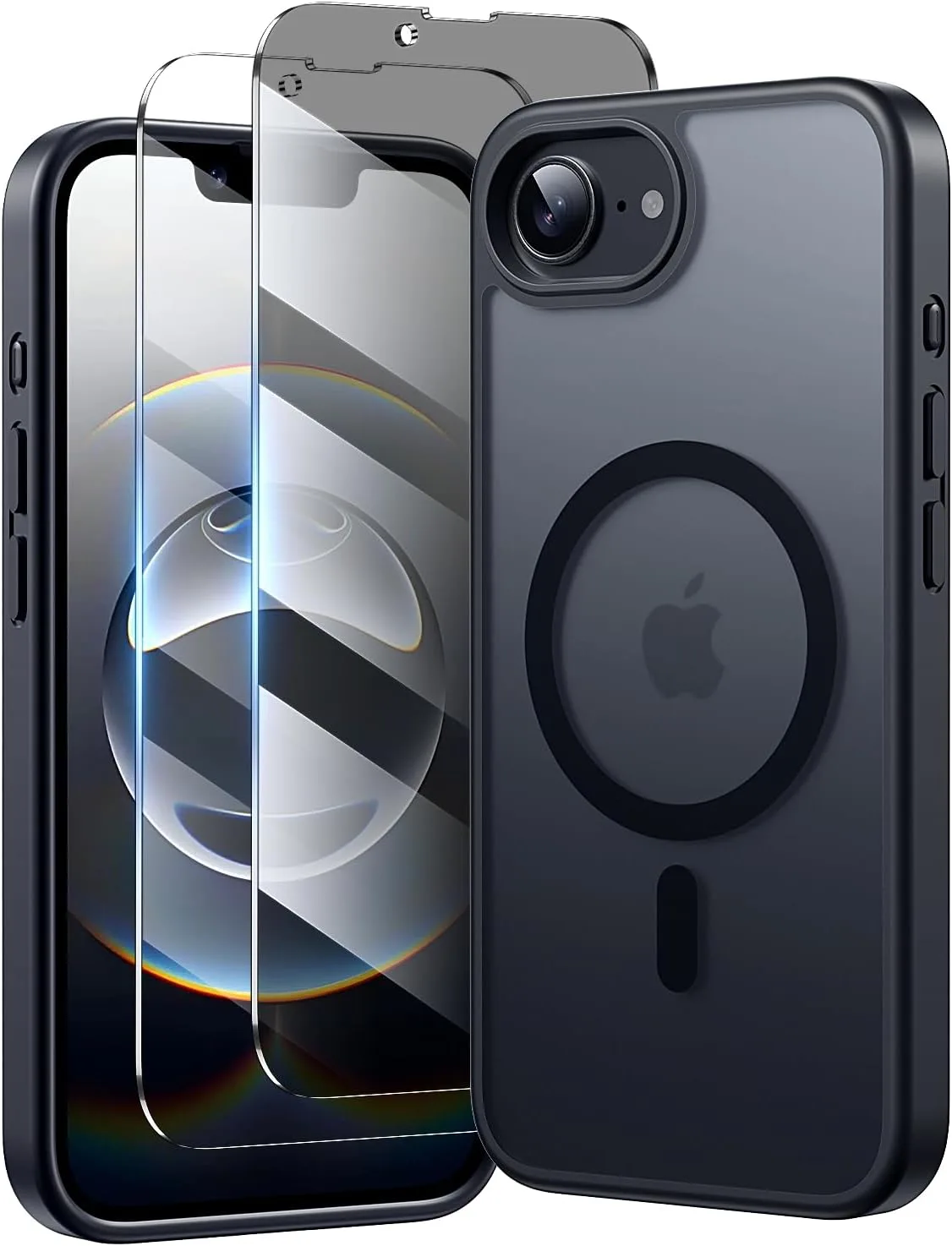 Carcasa Toushion 3 en 1 para iPhone 16E y 17E Negro Mate