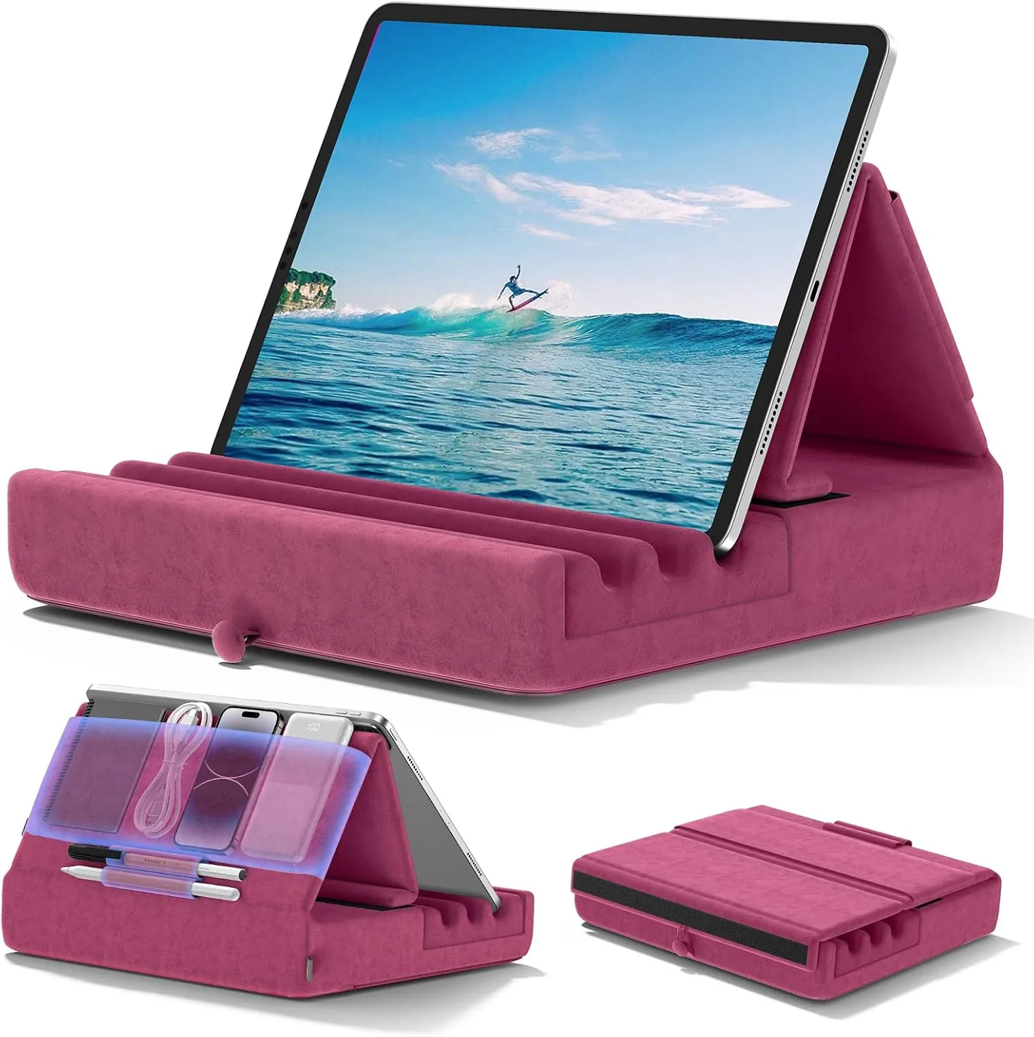 Soporte para tablet KDD Pillow Holder plegable para cama y escritorio