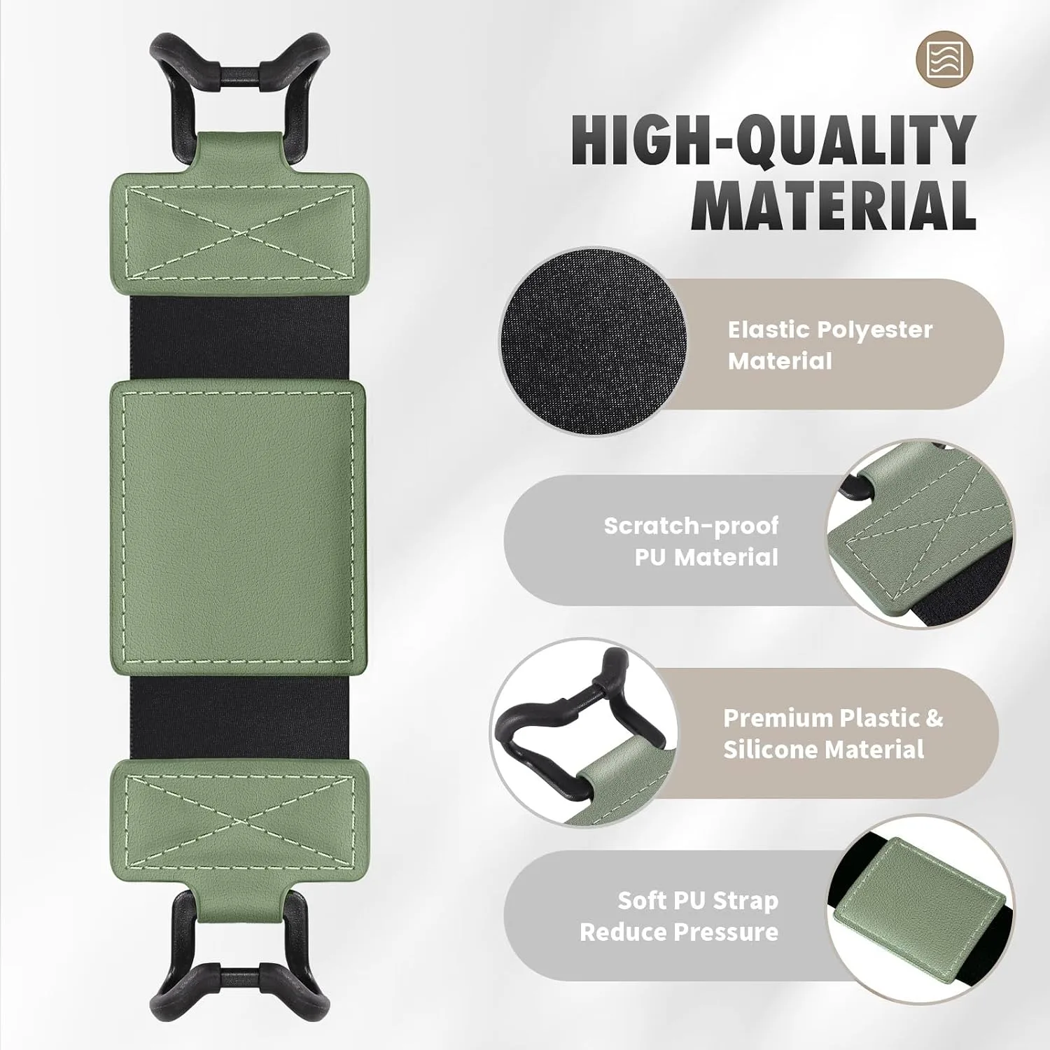 MoKo Soft Hand Strap for 6-8" Kindle eReaders Fire Tablet, Celadon