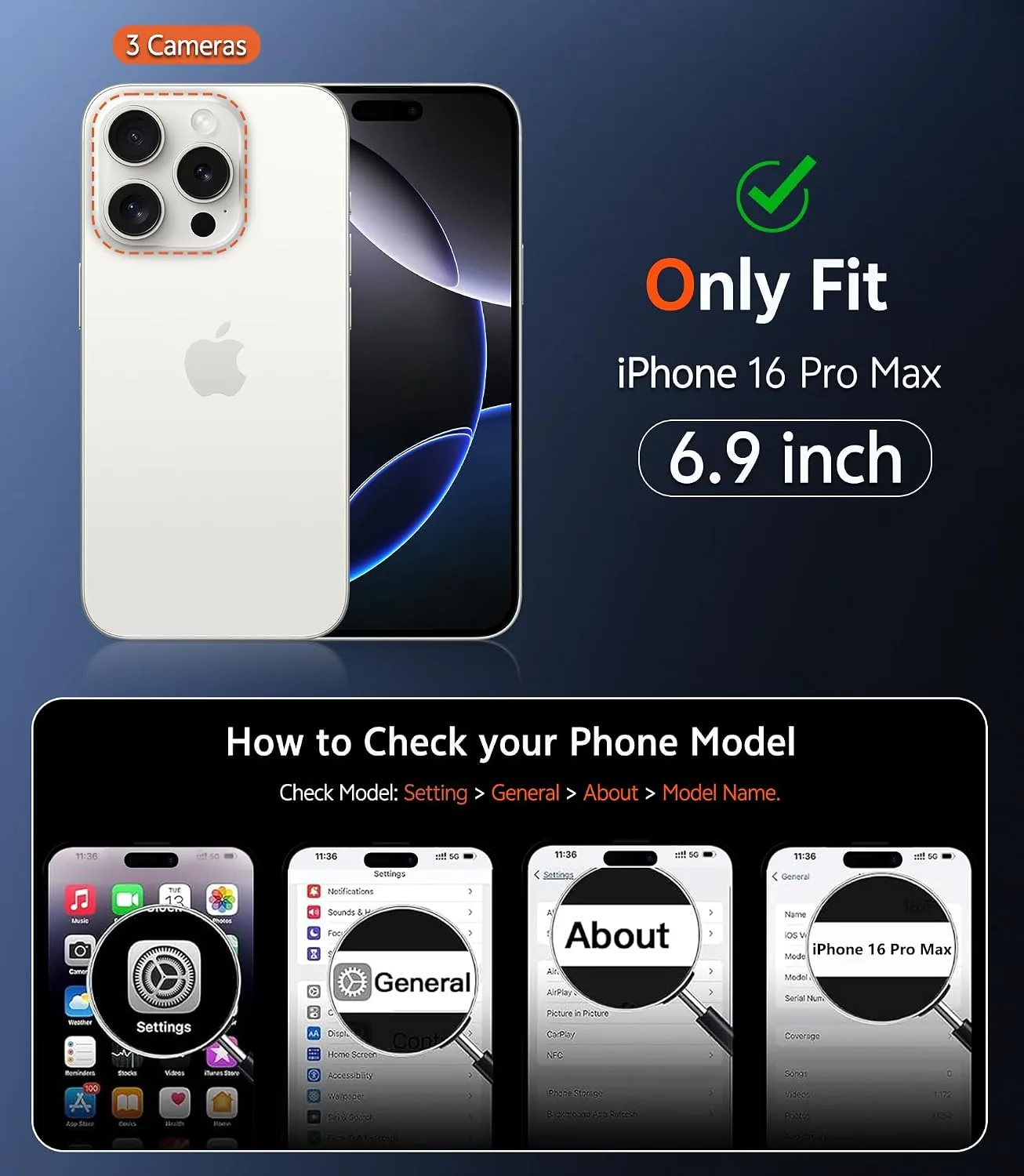 FNTCASE for iPhone 16 Pro-Max Case Compatible with Magsafe Matte Phonecase