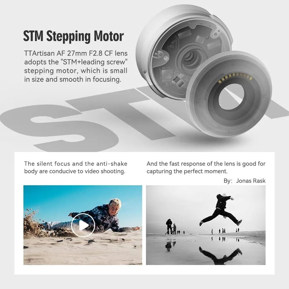 TTartisan AF 27mm F2.8 APS-C Pancake Lens for Fujifilm X Mount Cameras