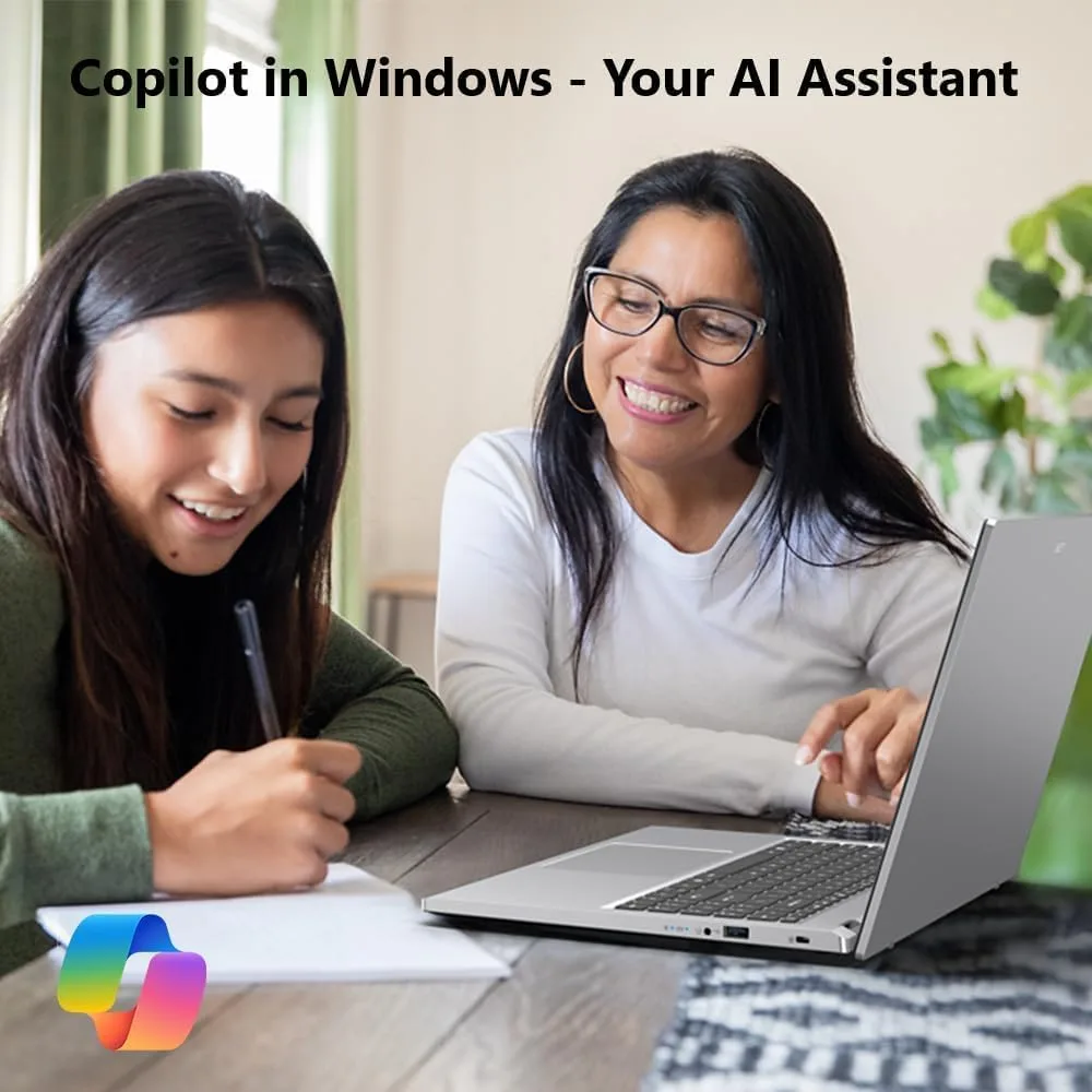 Acer Aspire Go Business Laptop, 15.6" FHD Display, AMD Ryzen 7 (8-Core 16-Thread), 16GB RAM, 1TB SSD, Wi-Fi 6, Windows 11, Copilot AI, Smooth Multitasking