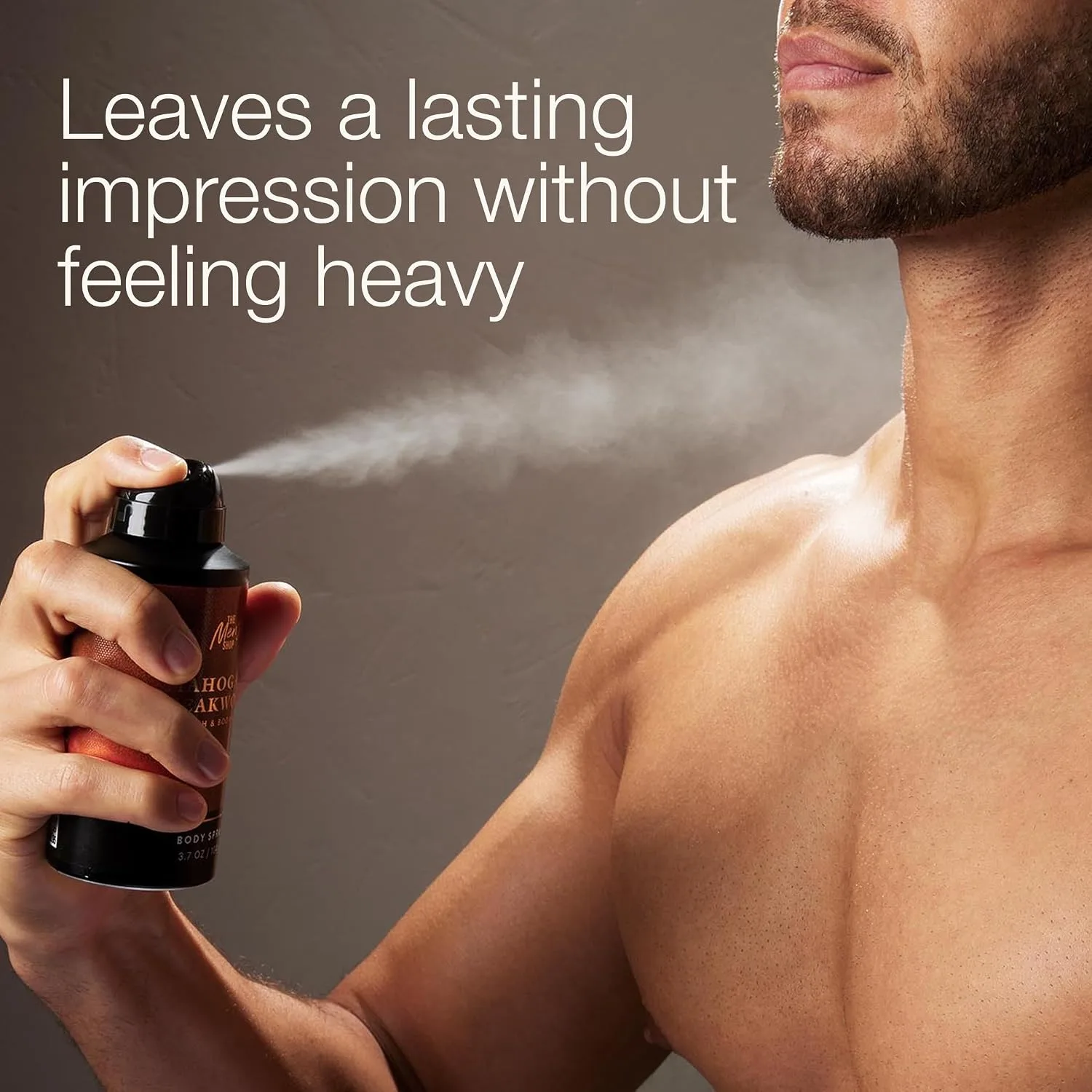 Bath & Body Works Body Spray for Men, Mahogany Teakwood, 3.7 oz, 2 Pack