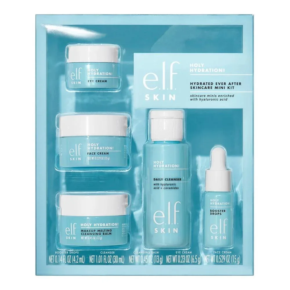 Set de Tratamiento e.l.f. SKIN Holy Hydration Hydrated Ever After Tamaño Viaje