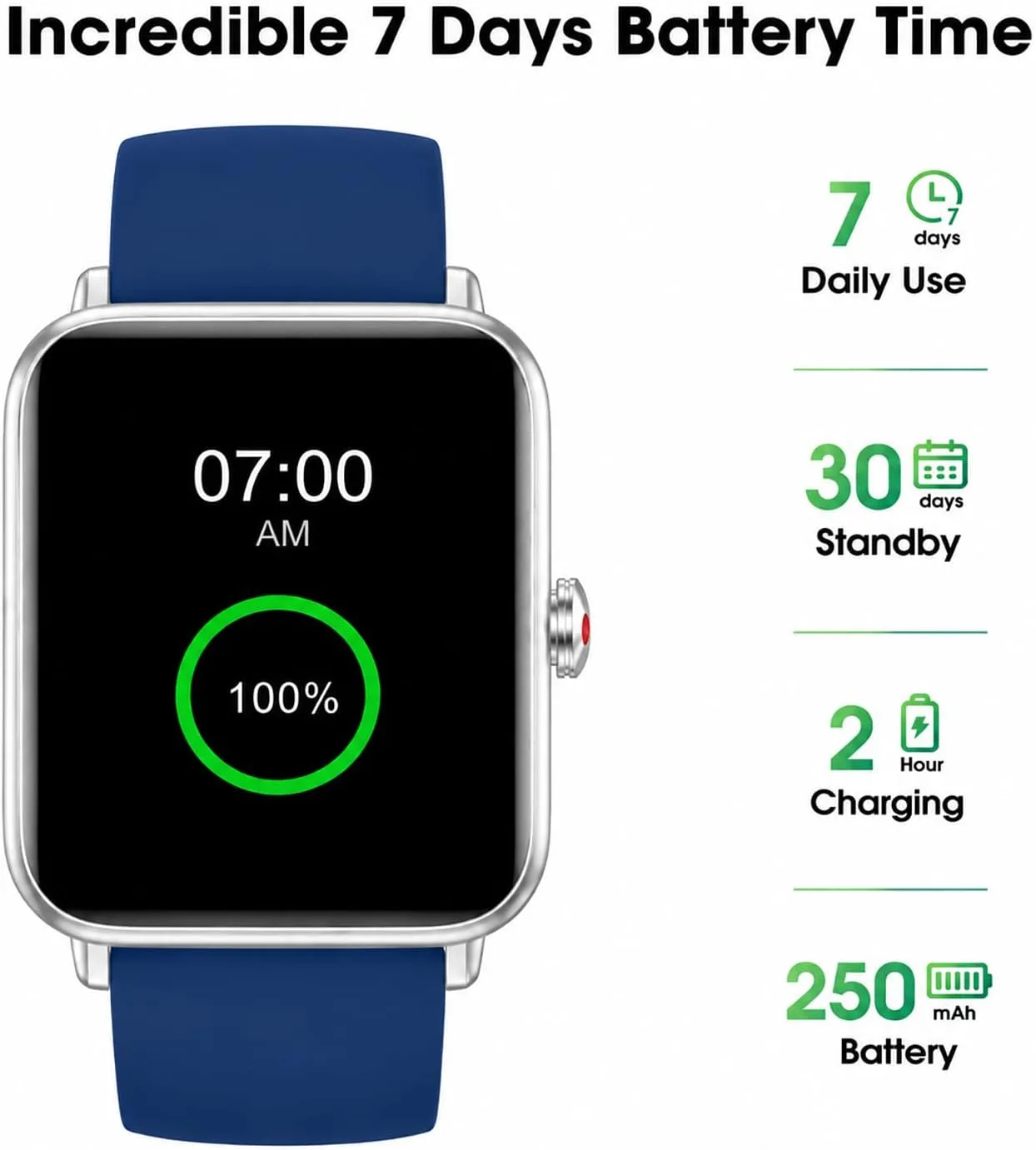 Smart Watch Fitness Tracker No APP No Phone Needed, Step Counter Watch