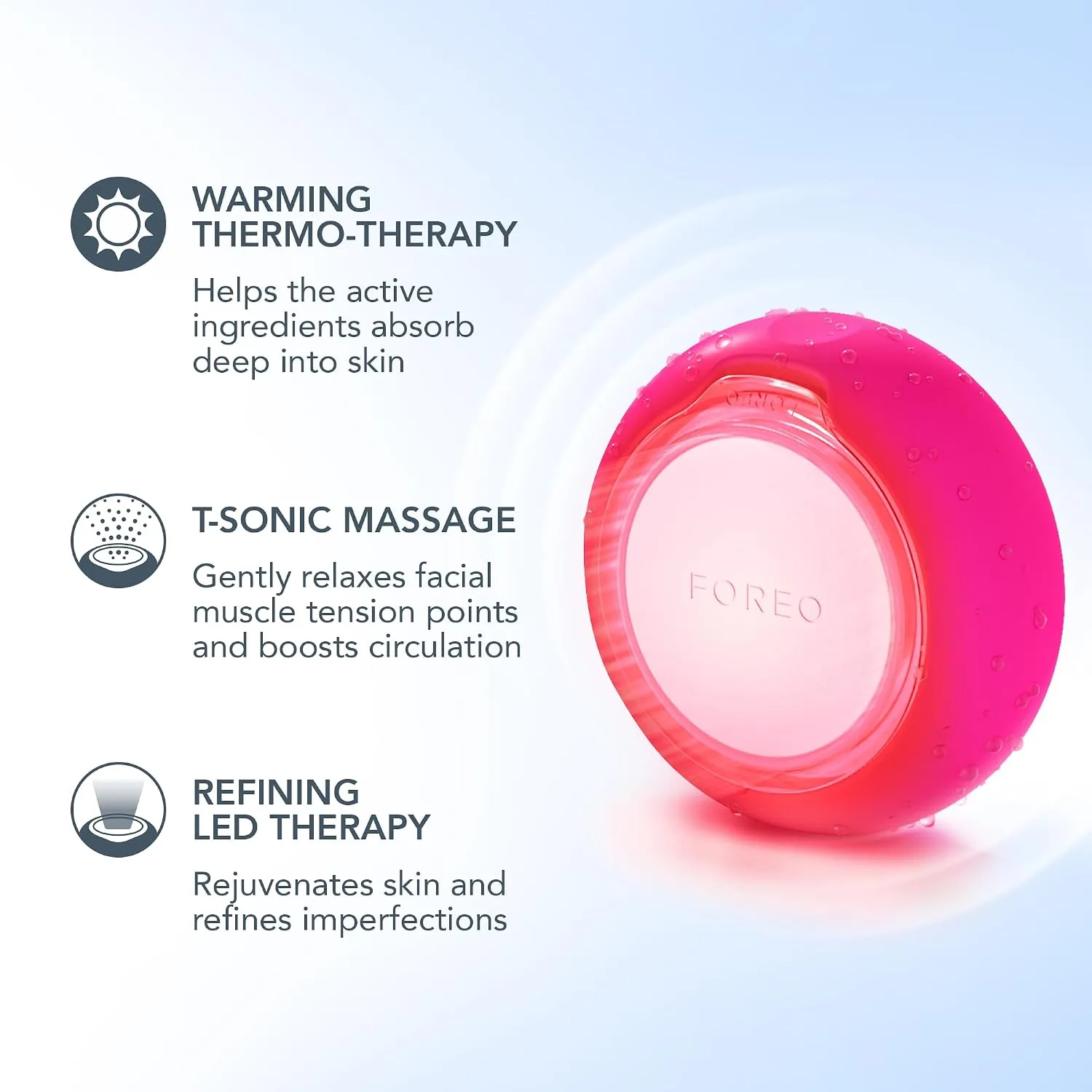 FOREO UFO 3 mini Face Mask Skincare - Face Moisturiser, Red Light
