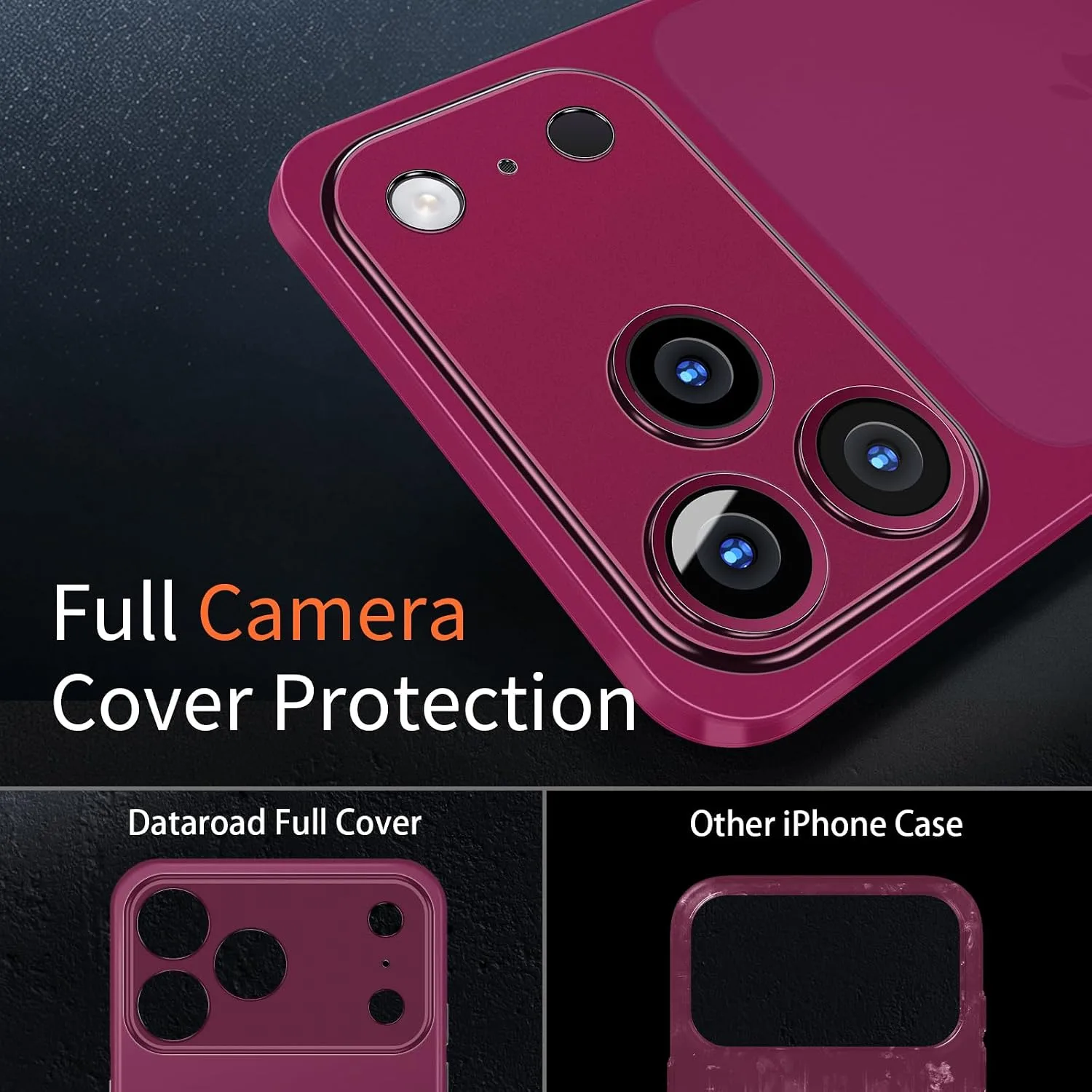 Dataroad for iPhone 18 Pro Slim Case,0.2mm Fit [Paper-Thin] Lightweight Case Translucent Matte PP Back Cover Protection[Anti-Fingerprints&Yellowing],Compatible with iPhone 18 Pro 6.3Inch-Wine Red