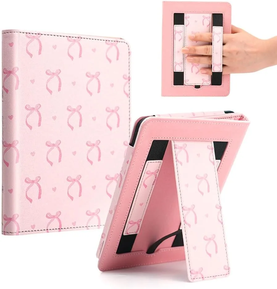 Pink Bow Case for 7"/ 6.8“ Kindle Paperwhite 12th/11th Generation