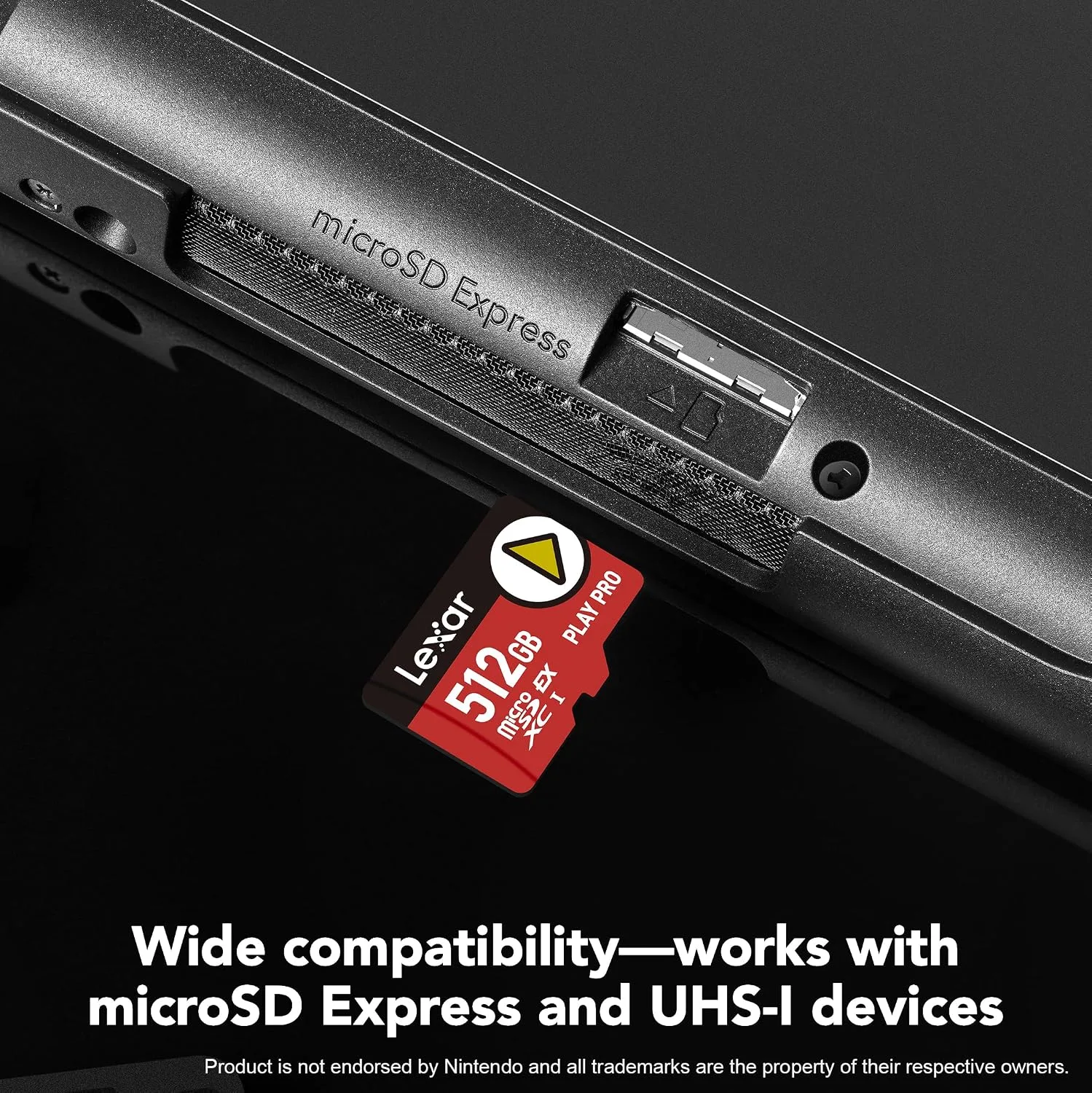 Lexar 512GB Play PRO Micro SD Express Card, 900MB/s Read, 4K, V30, UHS-I