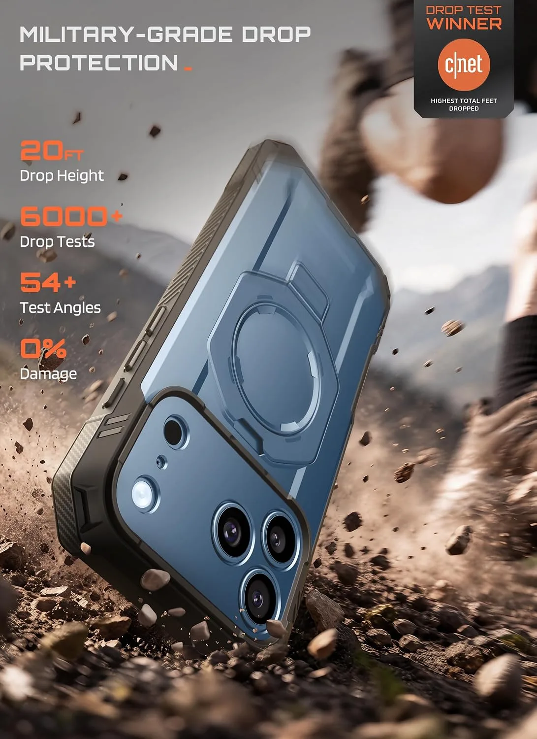 SUPCASE for iPhone 18 Pro Case/iPhone 17 Pro Case, Glass Protector, Tilt