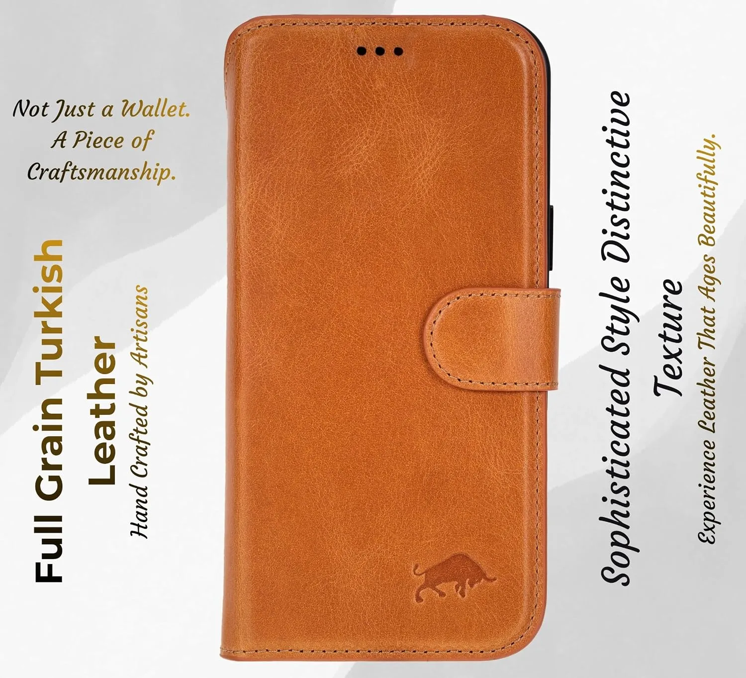 VENOULT Detachable Wallet Case for iPhone 18/17 Pro MAX, Full Grain Leather
