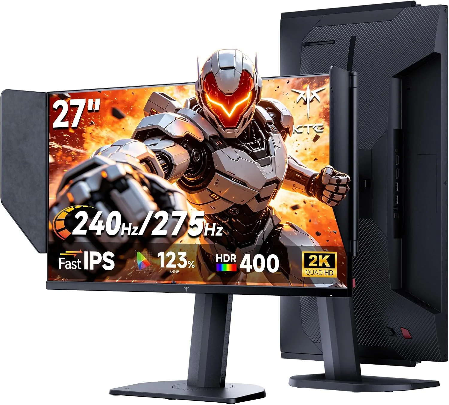 KTC 27 Inch 2K 240Hz Gaming Monitor (OC 275Hz), Fast IPS, 27M1 PRO