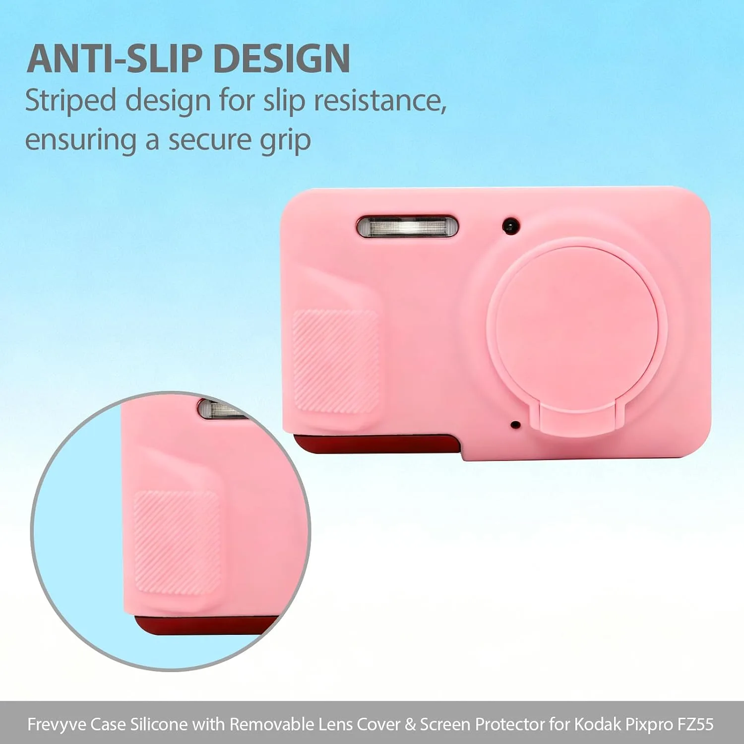 Case for Kodak PIXPRO FZ55 Camera, Kodak FZ55 Accessories - Pink