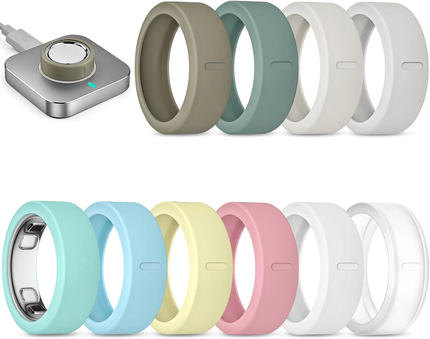 10 Pack Ultra-Thin Cover Compatible with Oura Ring 5