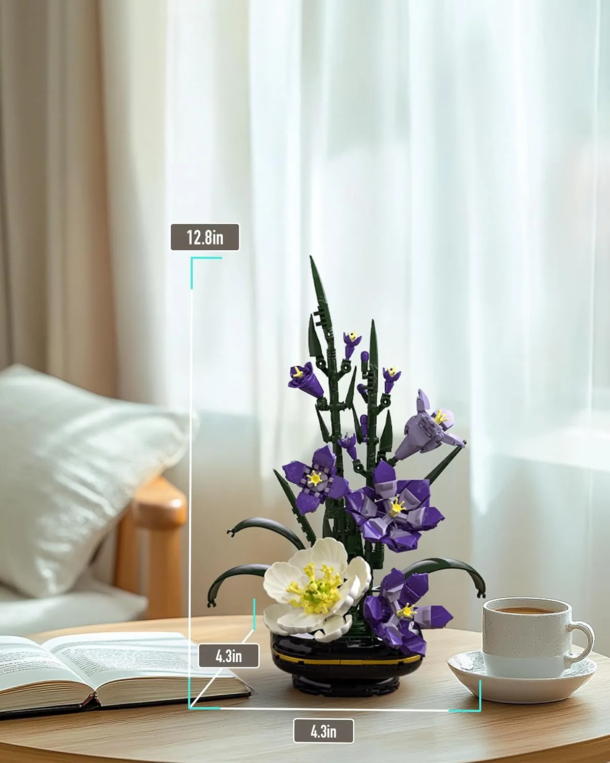 Nifeliz Gladiolus Flower Building Set, Bloom Up Series, NF10332