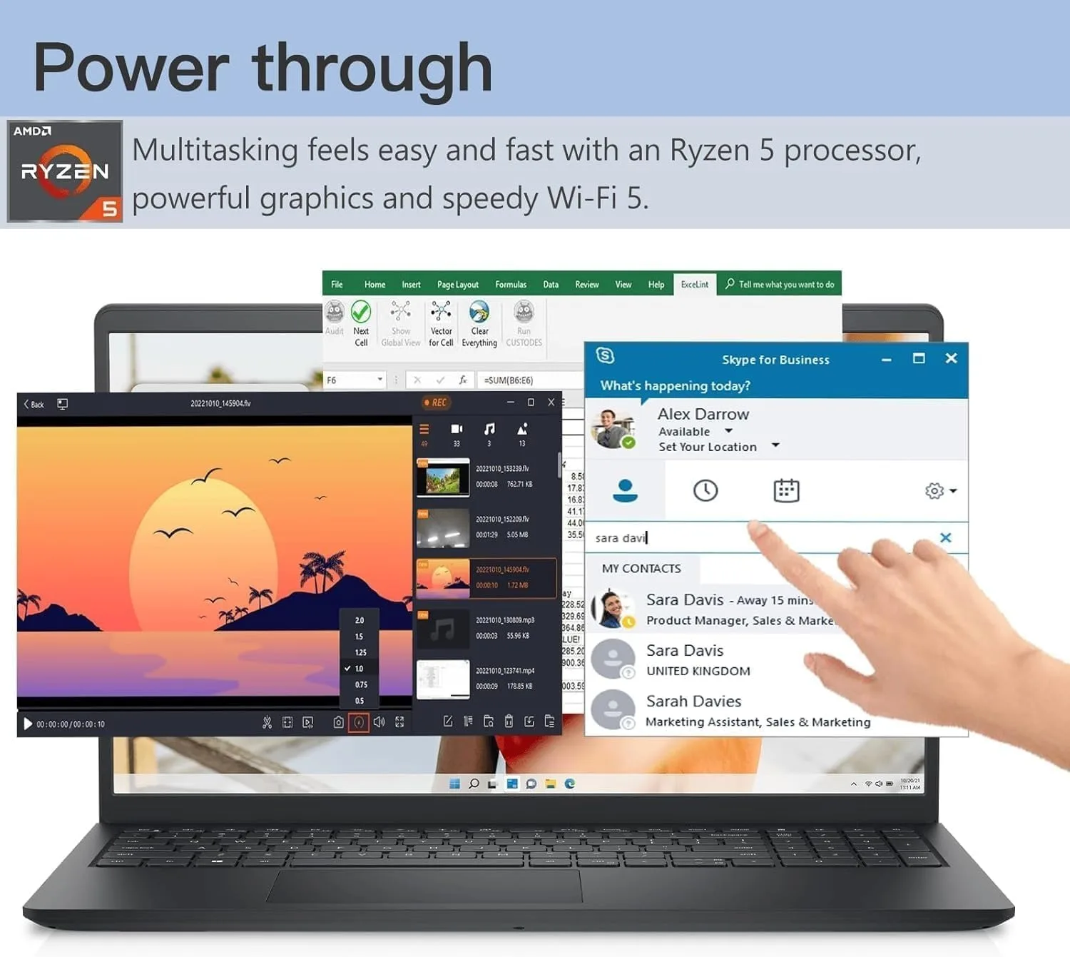 Dell Inspiron 15 15.6" FHD Touchscreen Laptop, AMD Ryzen 5 7530U Processor (6-Core, up to 4.5GHz), 64GB RAM, 4TB SSD, AMD Radeon Graphics, Lightweight & Portable for Home, Student & Business, Win11