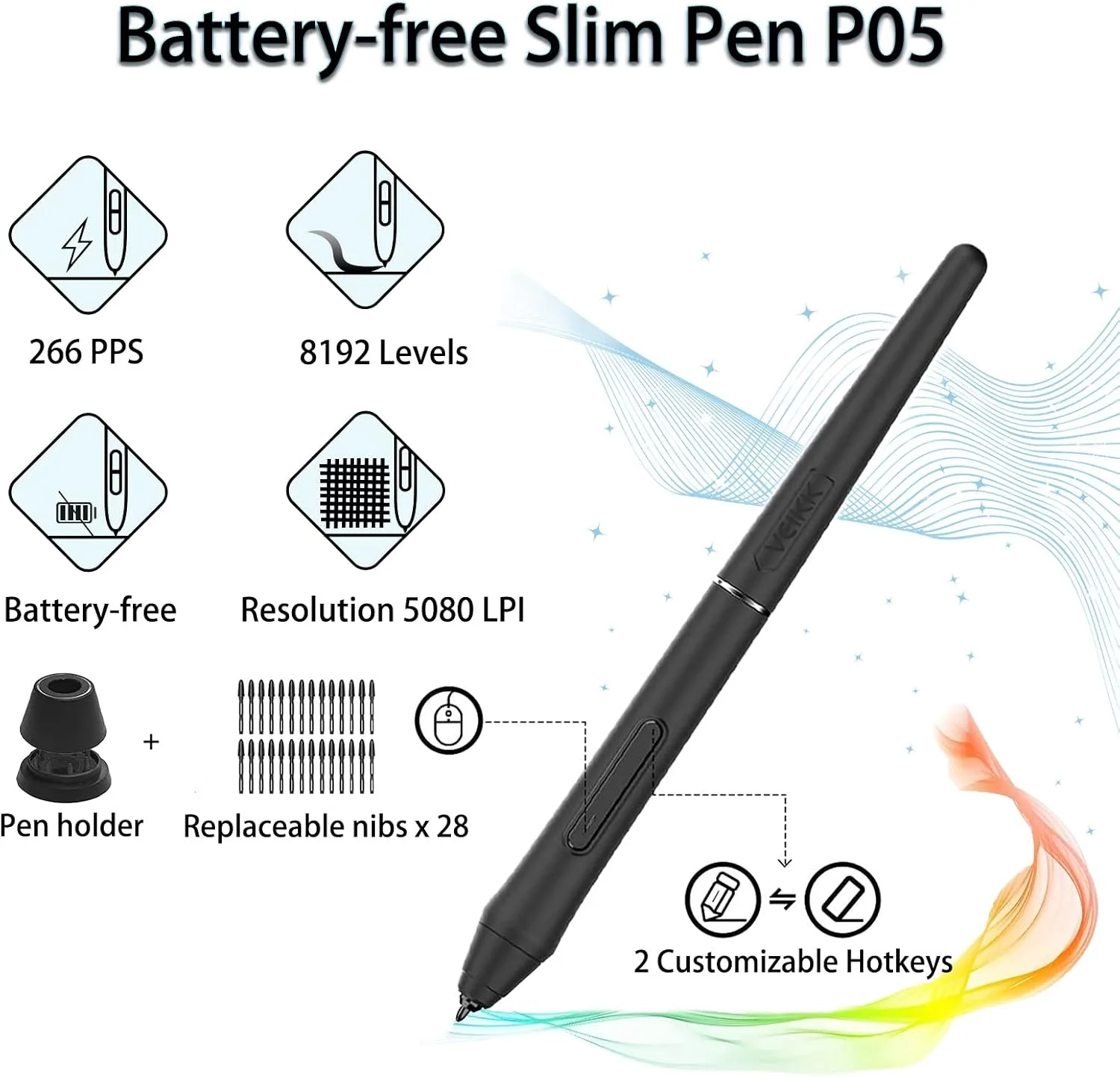 VK640 Update VEIKK Graphic Drawing Tablets Pen Tablet