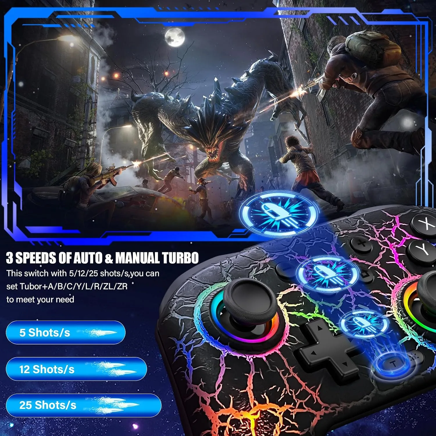 Switch Controller for Nitendo Switch/Switch 2/Switch Lite/Switch OLED