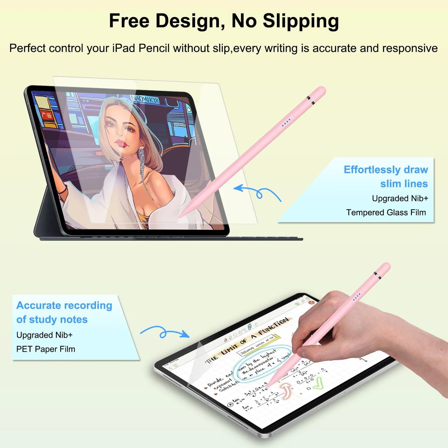 Pencil 1st Generation for iPad (2026-2018), iPad Pencil USB C Fast Charging