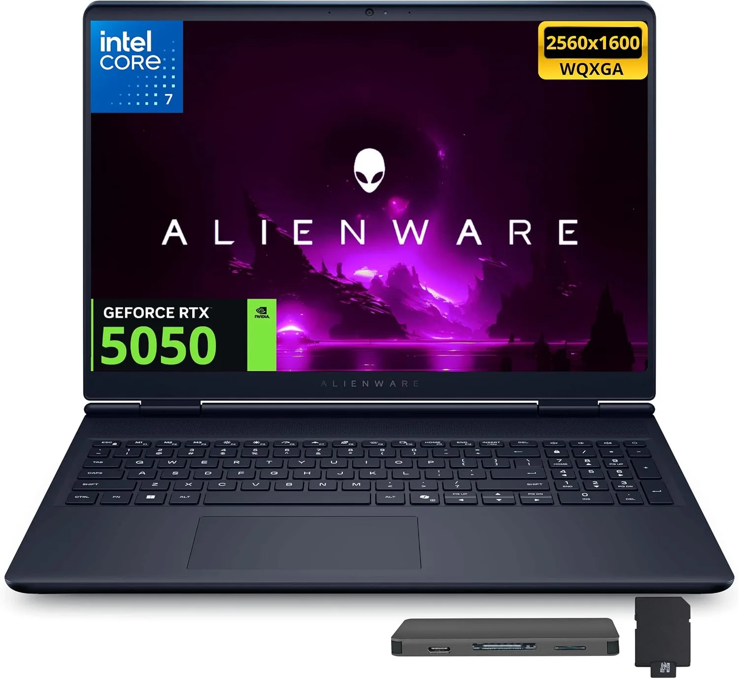 Laptop Gamer Dell Alienware Aurora 16 16" WQXGA 120Hz Intel Core i7 64GB DDR5 3TB RTX 5050 8GB Indigo