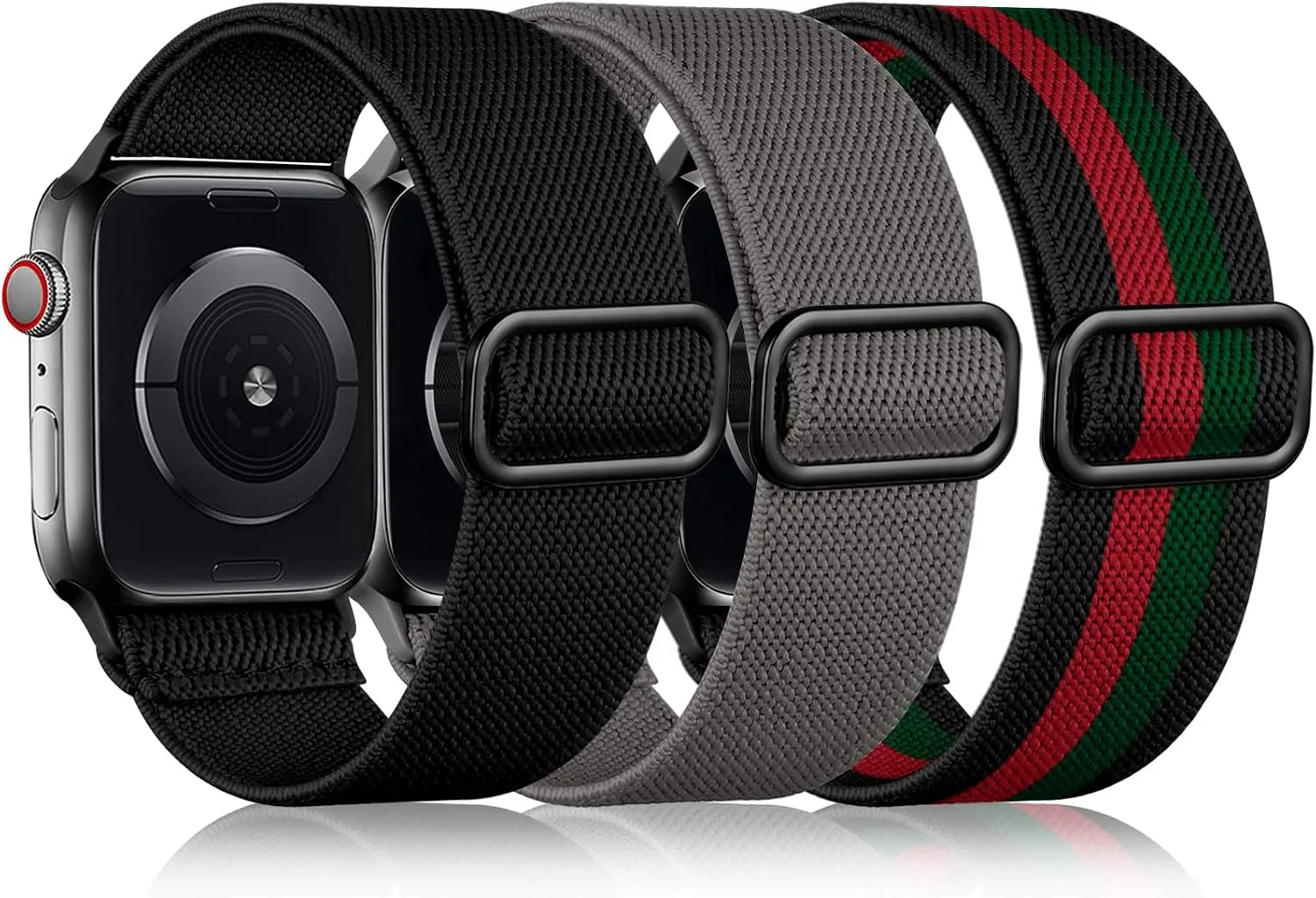 Correas DaQin 3 Pack Nylon Elástico Compatible con Apple Watch