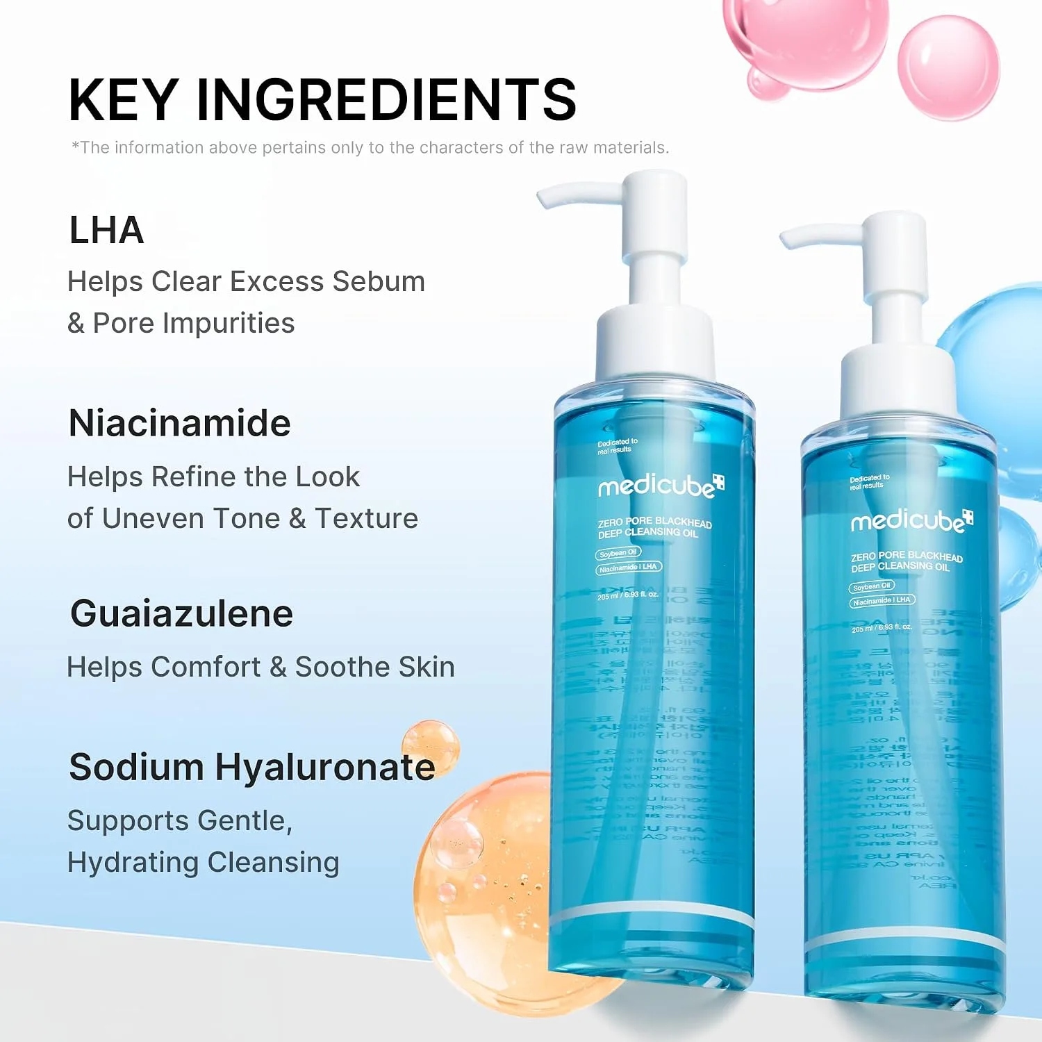 medicube Cleansing Oil Zero Pore, Makeup Remover, Blackhead & Pore Care