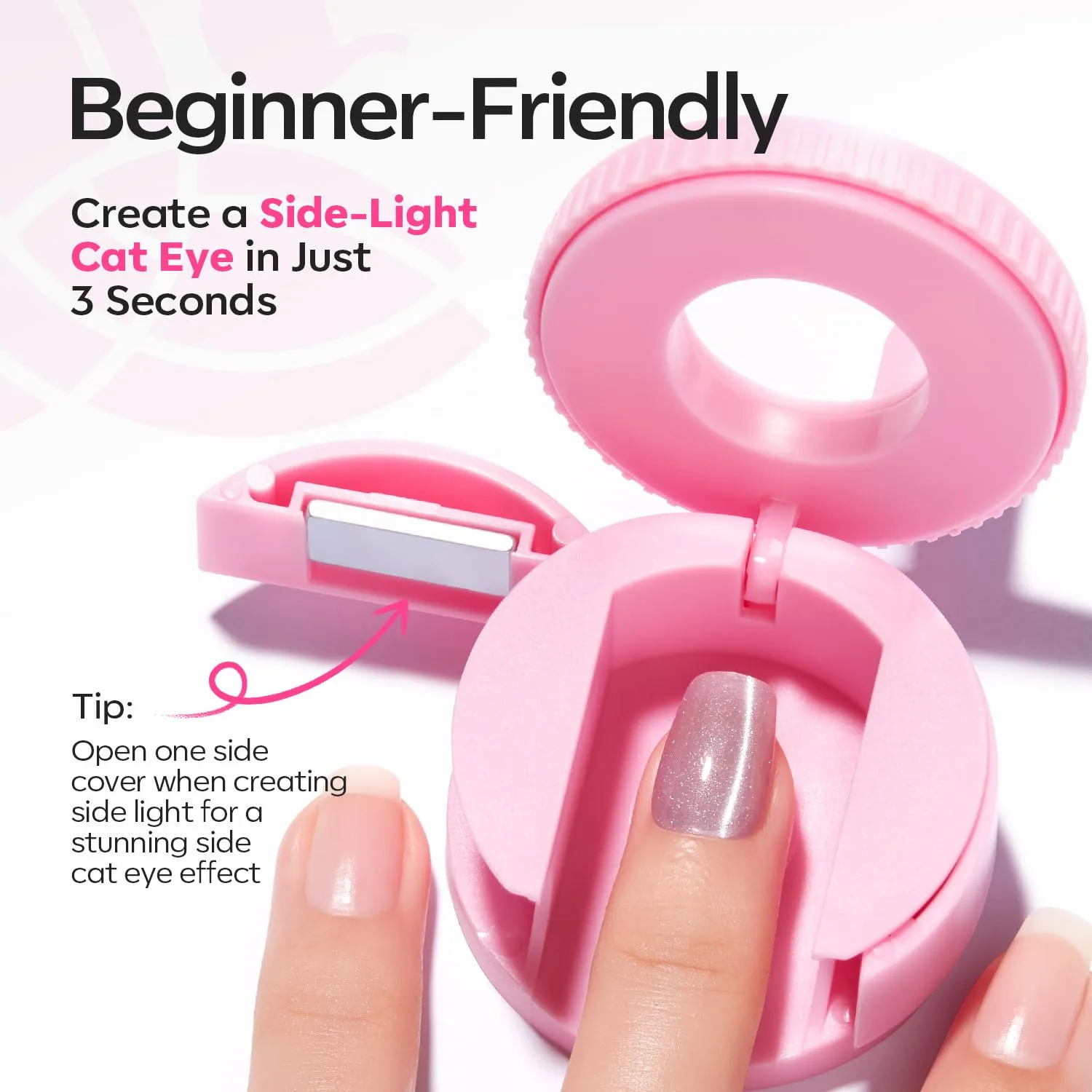 Modelones Cat Eye Magnet 5D Nail Magnet for Cateye Gel Polish Nail Stuff