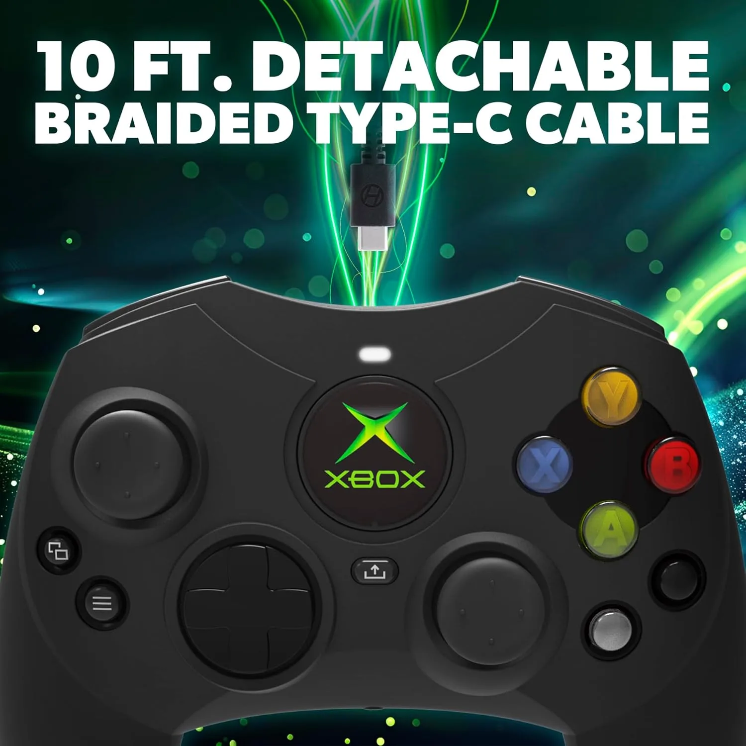 Hyperkin - DuchesS Wired Controller for XBOX Series X|S, XBOX One, Windows 10|11, PC, with Hall Effect Joysitcks, Audio Jack, Impulse Triggers, Black - Officially licensed