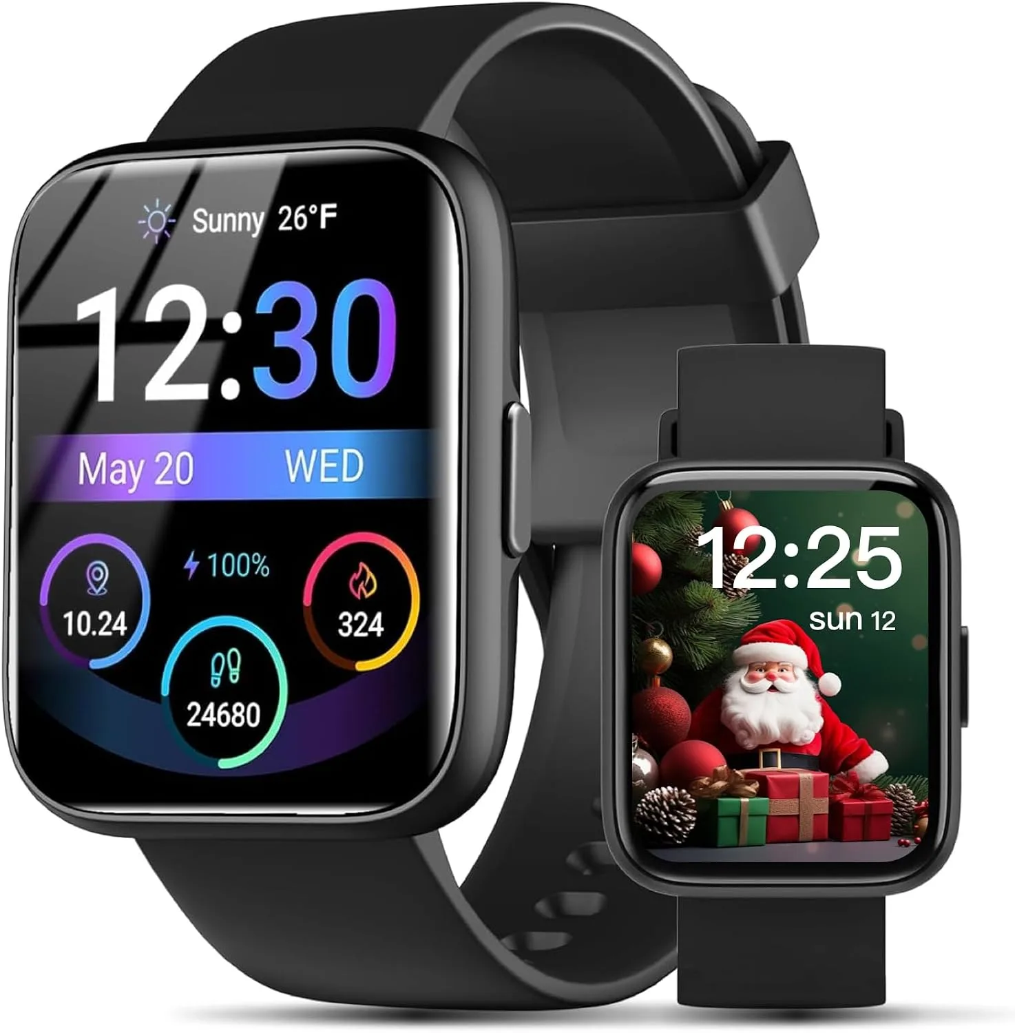 Smart Watch for Men Women - Answer/Make Calls/Quick Reply/AI Voice Assistant, 1.83" for Android iPhone Samsung Compatible IP68 Smartwatch Blood Oxygen Heart Rate Fitness Tracker