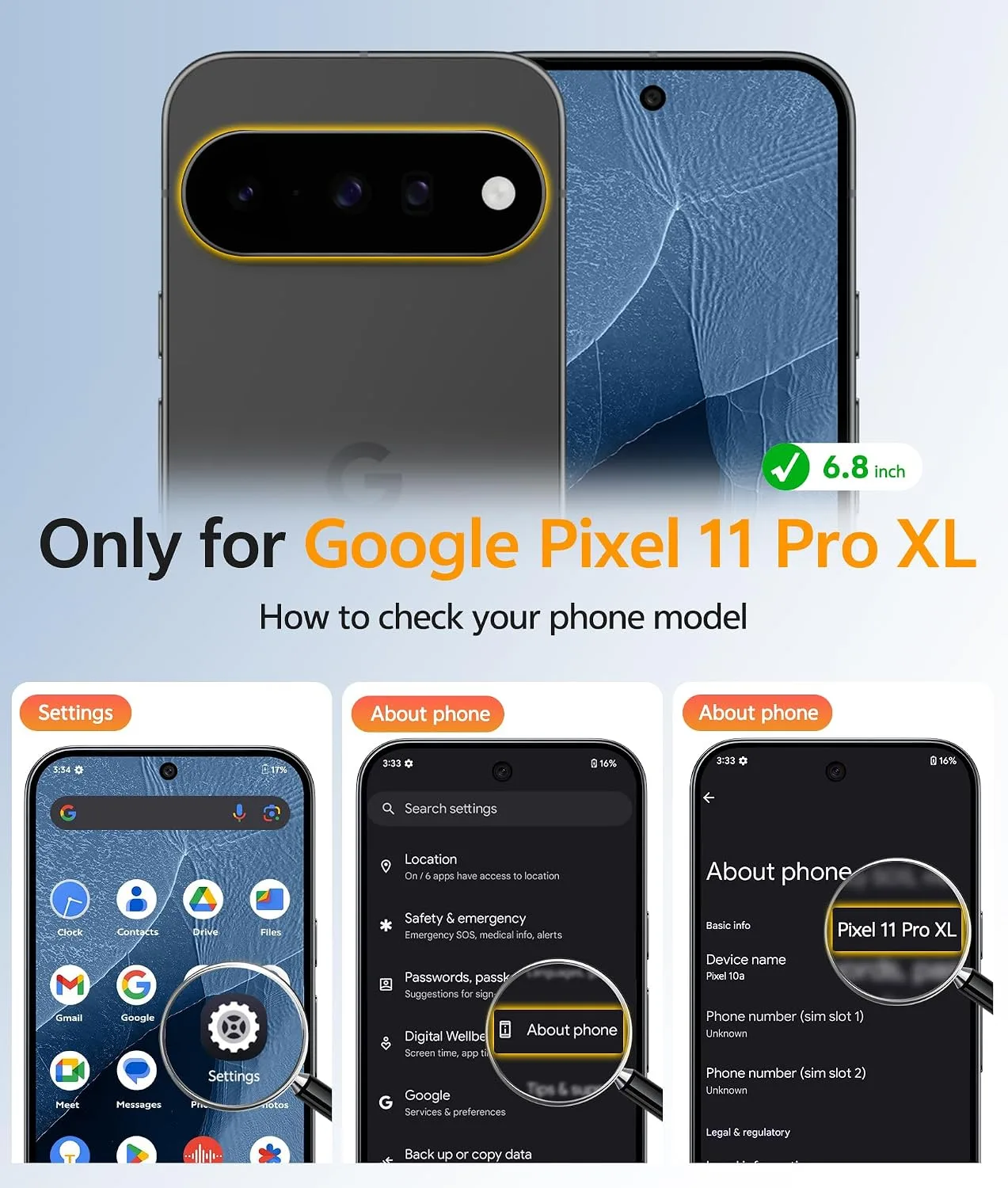 FNTCASE for Google Pixel 11 Pro XL Case, Fit for Magsafe, Screen Protector