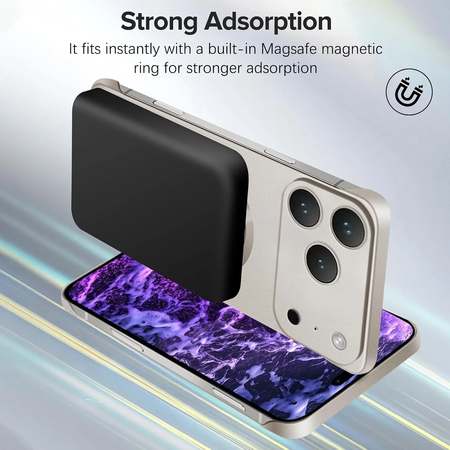 Case for iPhone 18 Pro Max, Magnetic Case Compatible with Mag-Safe Gold
