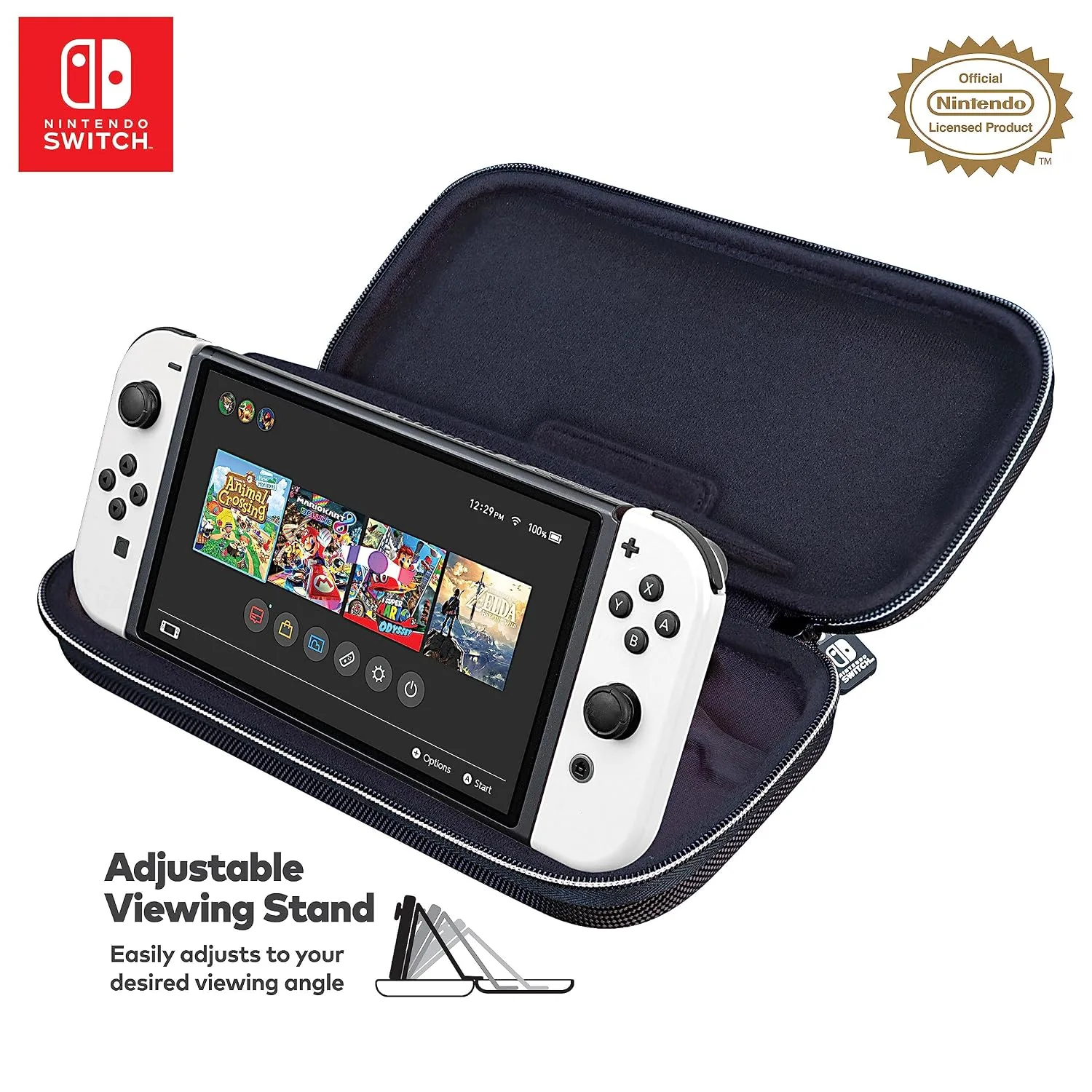 Game Traveler Deluxe Licensed Travel Case for Nintendo Switch, Purple - R.D.S. INDUSTRIES, INC. (NNS40SN)
