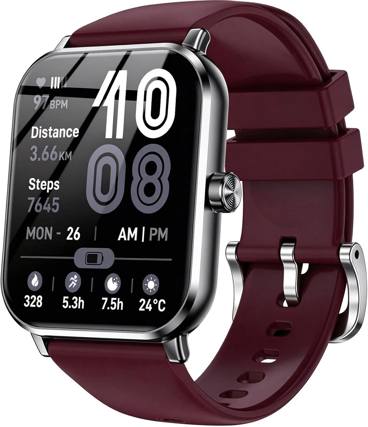 Smart Watch for Men Women, 1.83" HD Touch Screen with Bluetooth Call, IP68 Waterproof, 140+ Sport Modes, Fitness Tracker with Heart Rate & Sleep Monitor, Pedometer, Compatible with Android iPhone