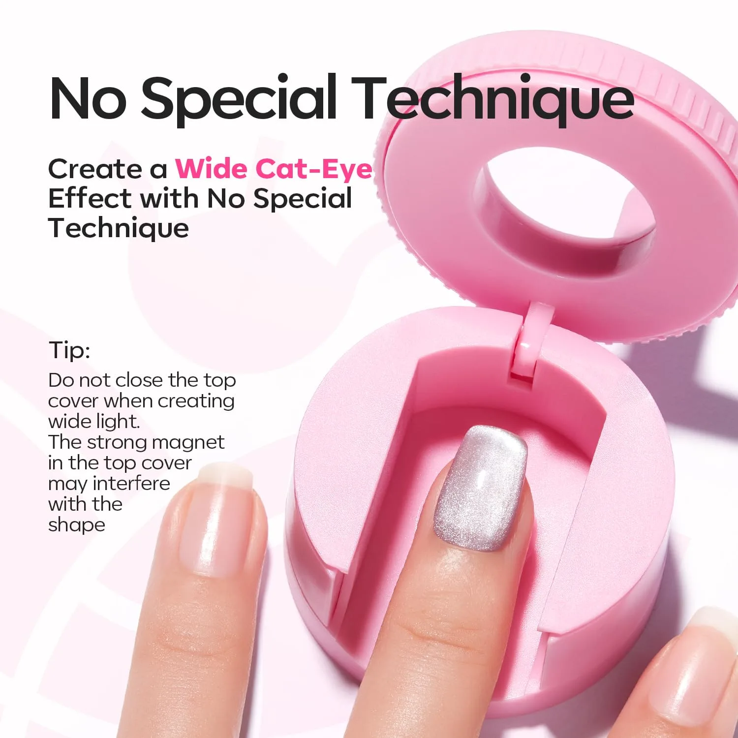 Modelones Cat Eye Magnet 5D Nail Magnet for Cateye Gel Polish Nail Stuff