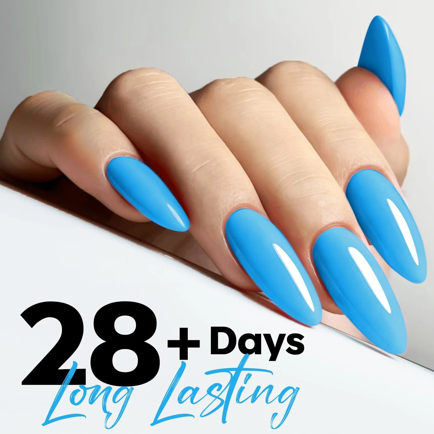 modelones Sky Blue Gel Nail Polish Powder Blue Gel Polish