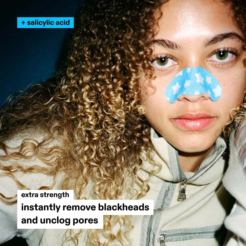 Starface Star Strips Blue Nose Pore Strips, Extra Strength, 16 ct