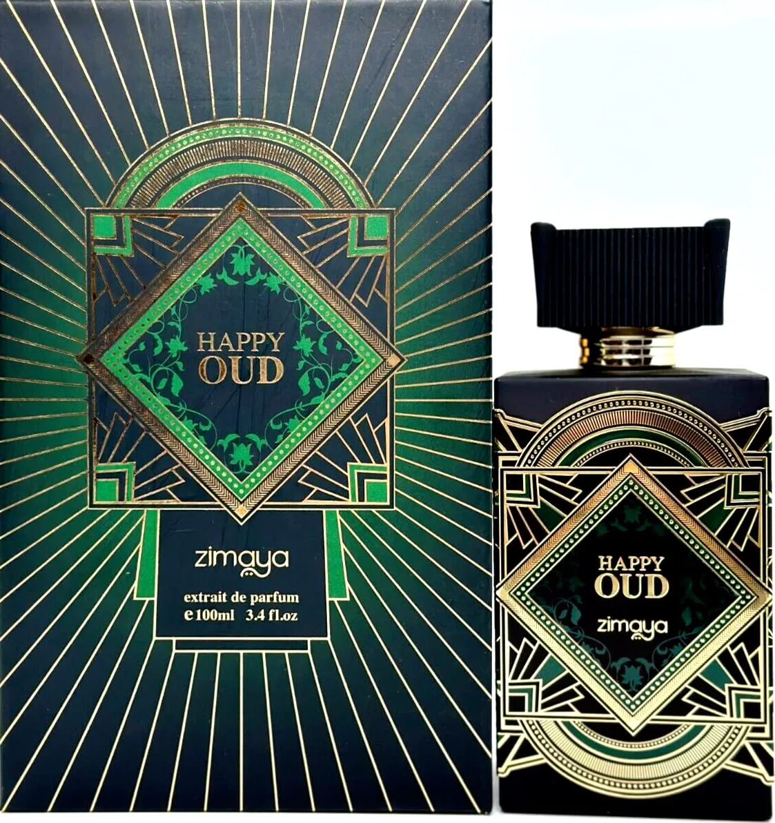 Zimaya Happy Oud Esprit de Parfum Spray, 3.4 Ounce (Unisex)