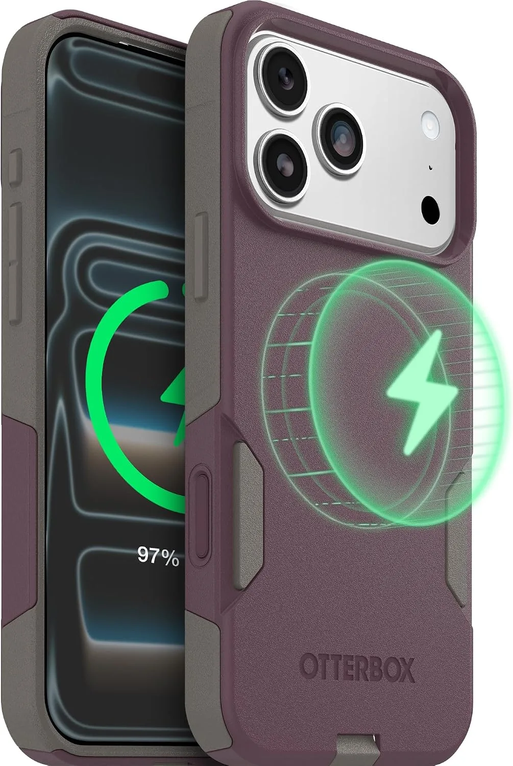 OtterBox iPhone 18/17 Pro Max Commuter MagSafe Case, Purpleish on Purpose