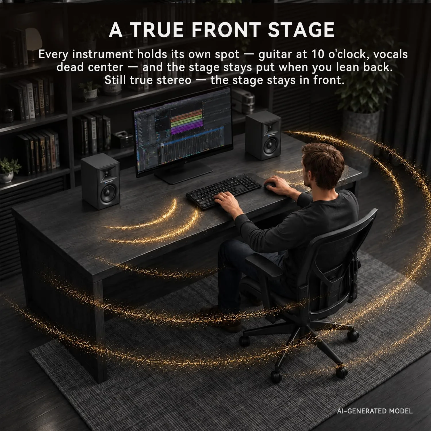 Sanyun SW203 3" 60W Computer Speakers for Desktop Monitor PC, 24bit DAC
