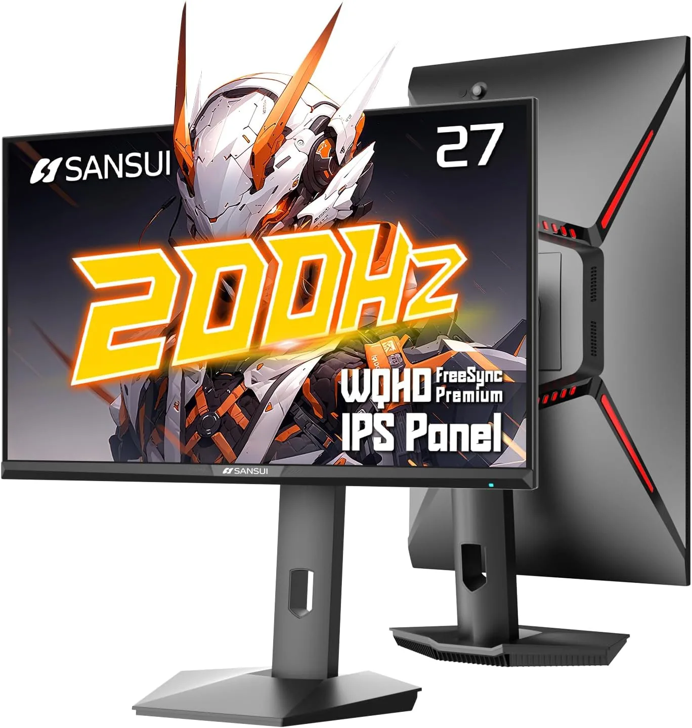 SANSUI Gaming Monitor 27 inch 1440p 200Hz 180Hz Computer Monitor